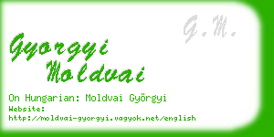 gyorgyi moldvai business card