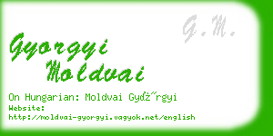 gyorgyi moldvai business card